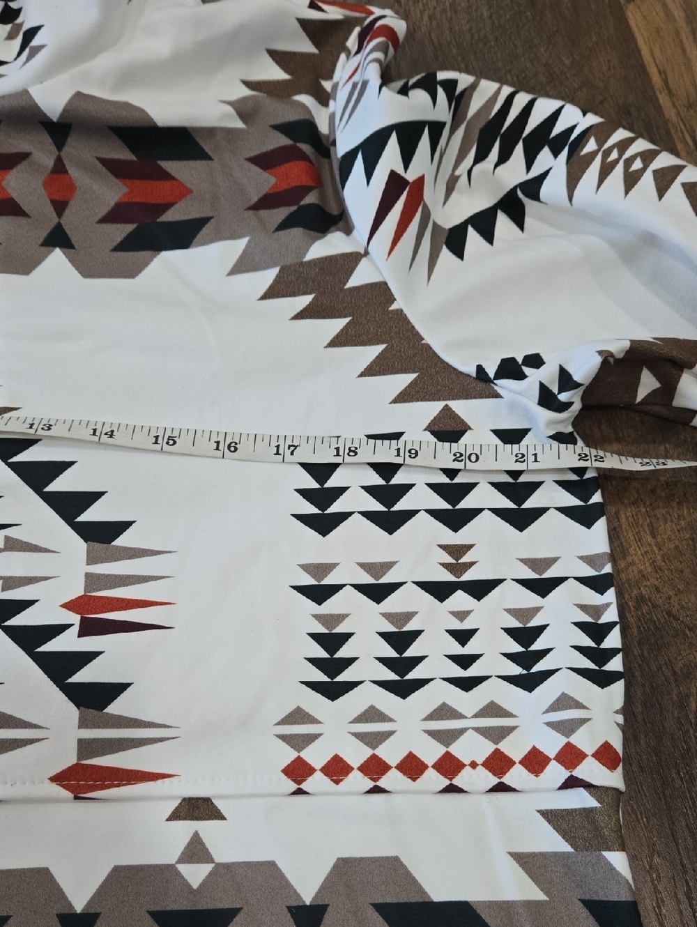 White Aztec Print Zip-Up Jacket - Picture 6 of 7